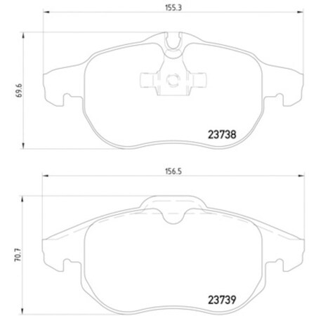 Pagid Brakes Disc Brake Pad, 355009311 355009311